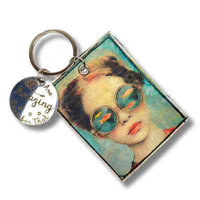 Porte -clés "Agathe et la mer"