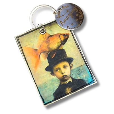 Porte -clés "Louis et la mer"