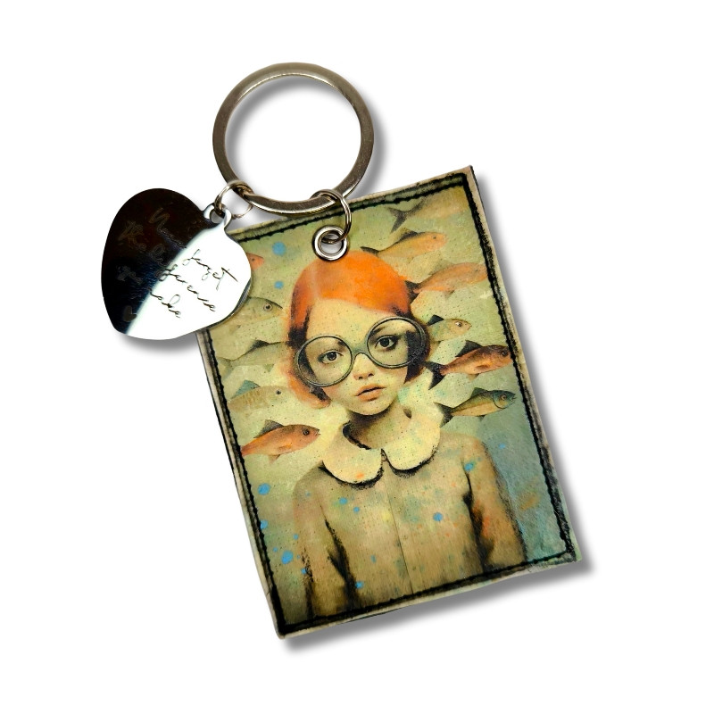 Porte -clés "Clara et la mer"