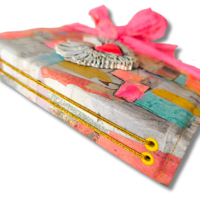 Carnet Coeur Pink fluo