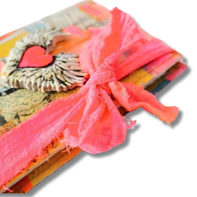 Carnet Coeur Pink fluo