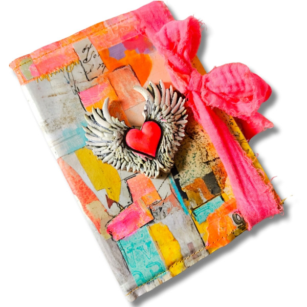 Carnet Coeur Pink fluo