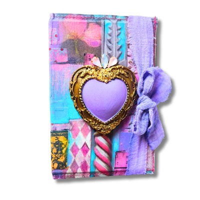 Carnet Coeur Lilas