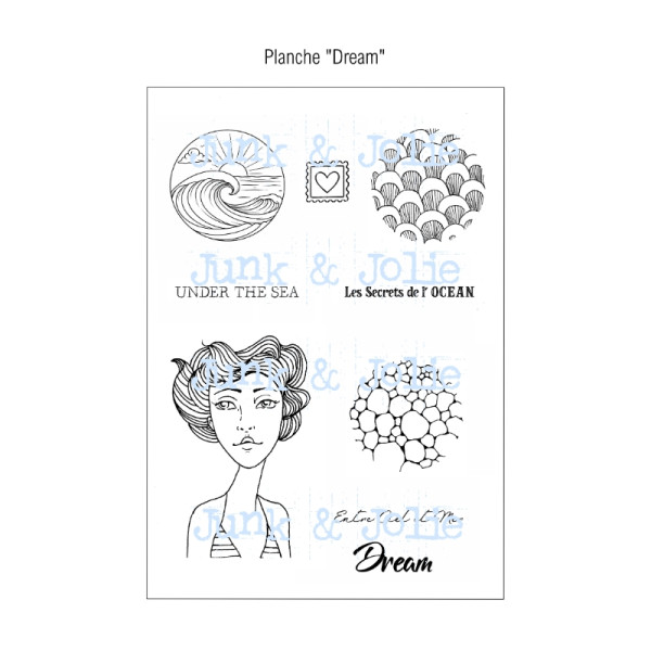 Planche de tampons digitaux "DREAM"