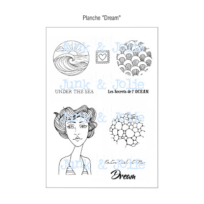 PACK 5 planches de tampons digitaux "ENTRE CIEL ET MER"