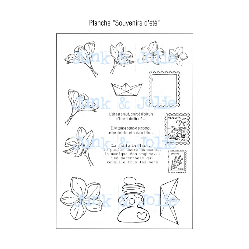 PACK 5 planches de tampons digitaux "ENTRE CIEL...