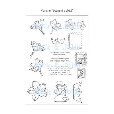 PACK 5 planches de tampons digitaux "ENTRE CIEL ET MER"
