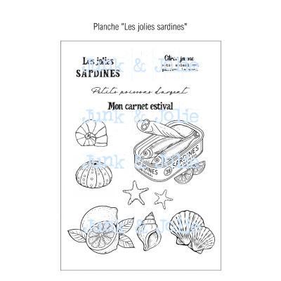 PACK 5 planches de tampons digitaux "ENTRE CIEL ET MER"